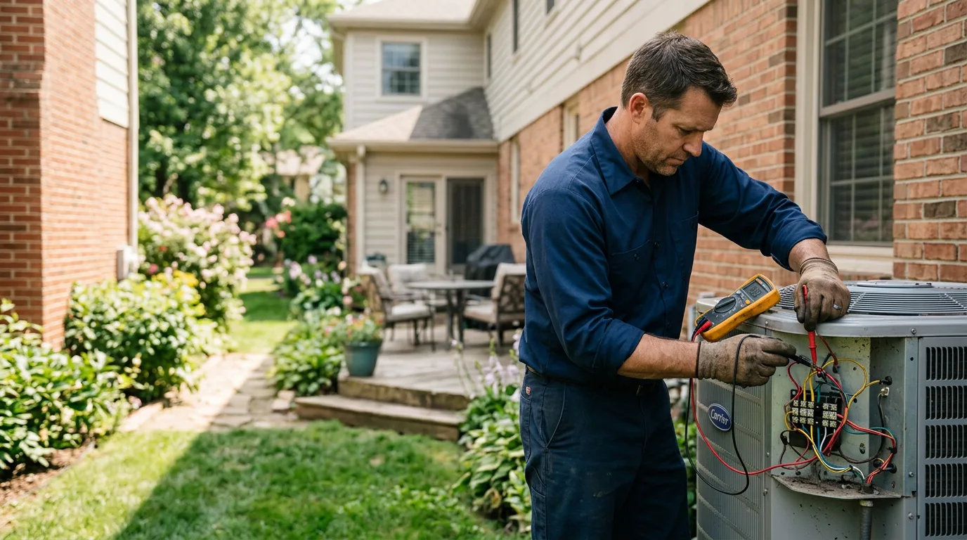 HVAC technician working near Eldridge, AL